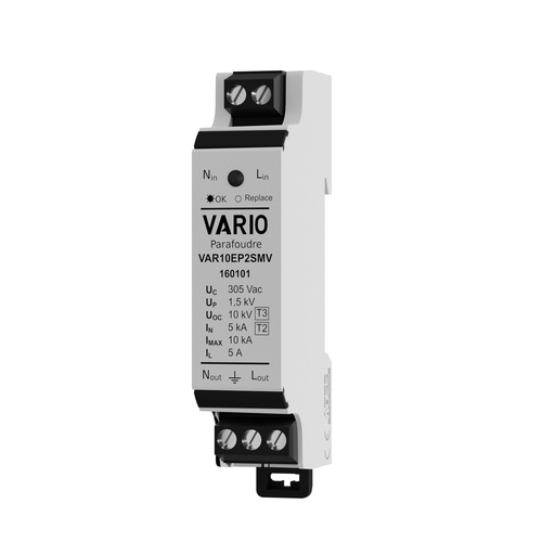 [ADE160101] PARAFOUDRE BIPOLAIRE BAS PROFIL IN 5KA + FIL DE TERRE VAR10EP2SMV (EP)