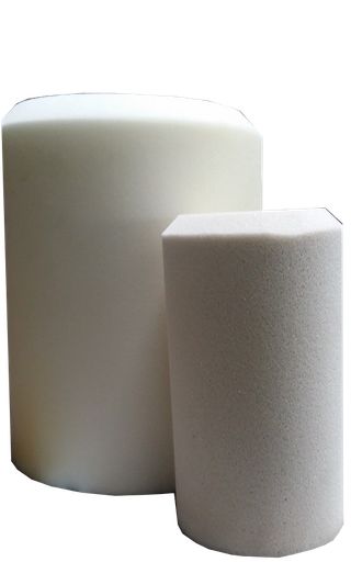 [APCOBN150] OBUS MOUSSE POLYETHER PE160 ACIER 150 DENSITE 30 D165 X L250MM