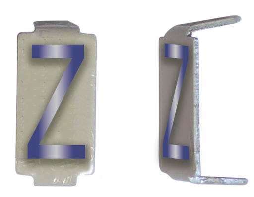 [MICCD047] LOT 25 LETTRE 6X11 ALU IVOIRE/BLEU PRE-PLIEE Z *